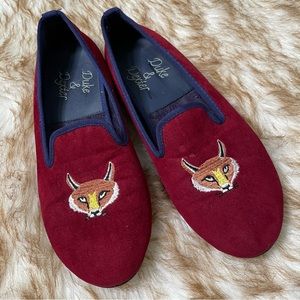 Duke & Dexter custom velvet fox loafer